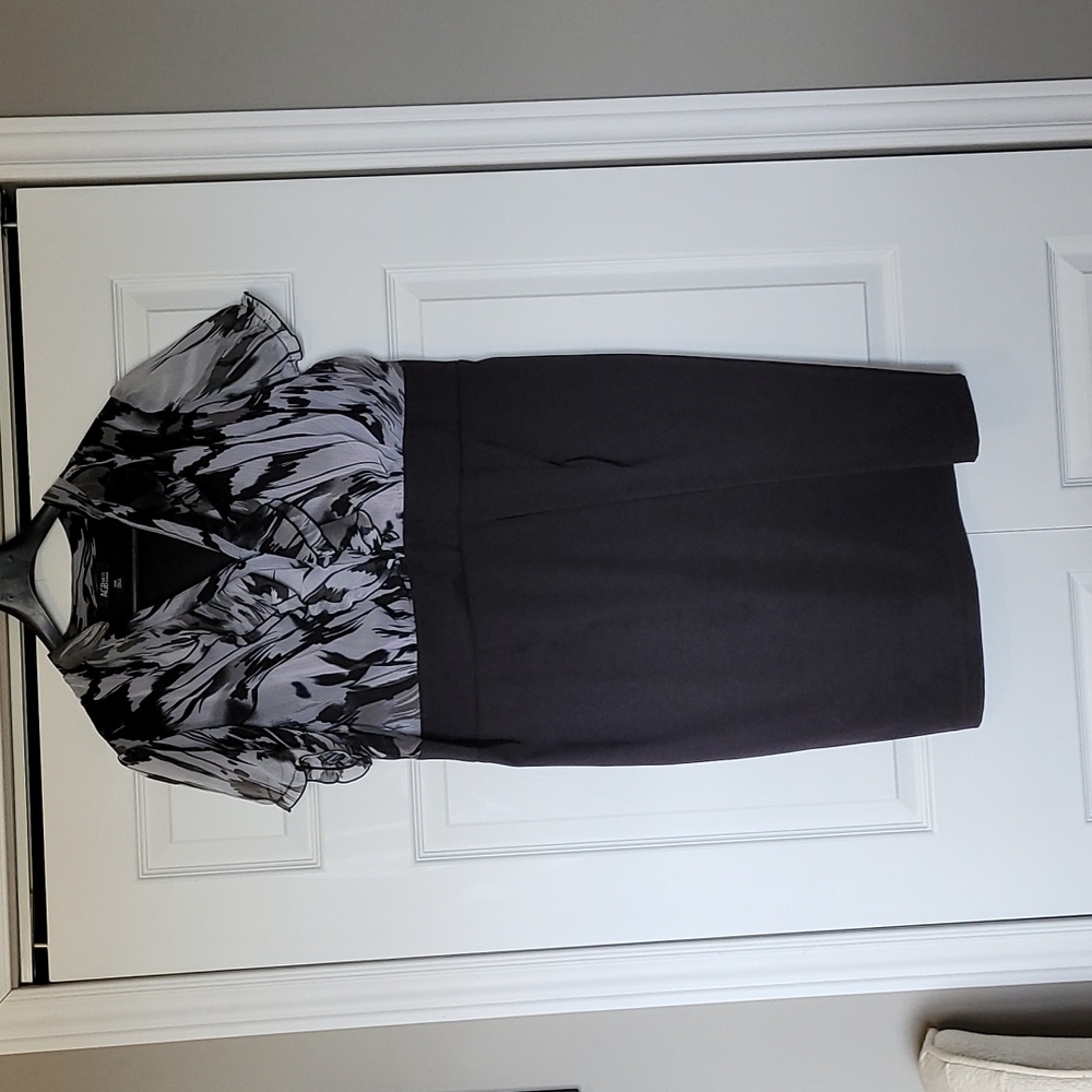AGB size 18W black an grey dress